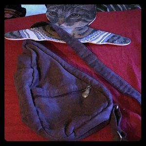 AmeriBag plum lots of pockets sling healthy back